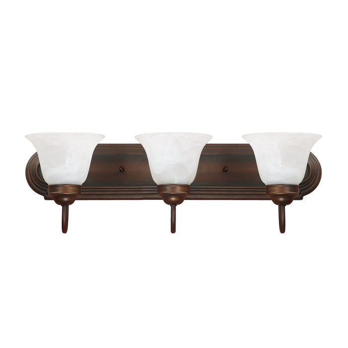 Capital Lighting 1033BB-118 Three Light Vanity, Burnished Bronze