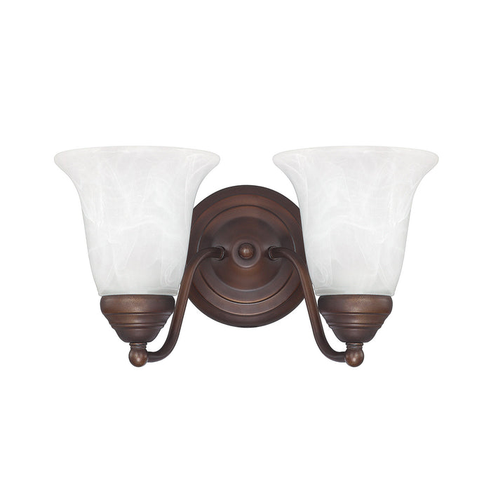 Capital Lighting 1362BB-117 Two Light Vanity, Burnished Bronze