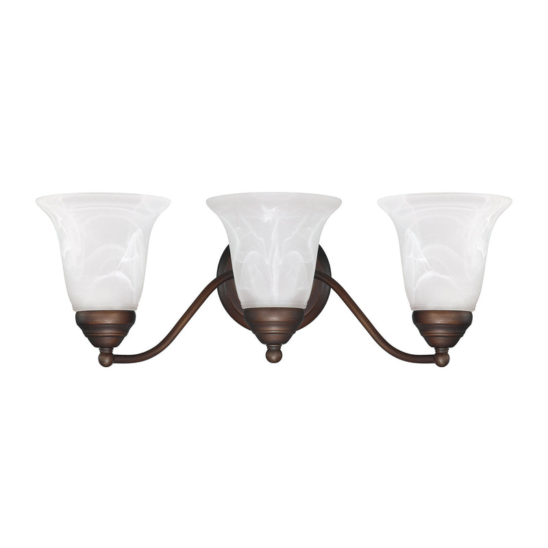 Capital Lighting 1363BB-117 Three Light Vanity, Burnished Bronze