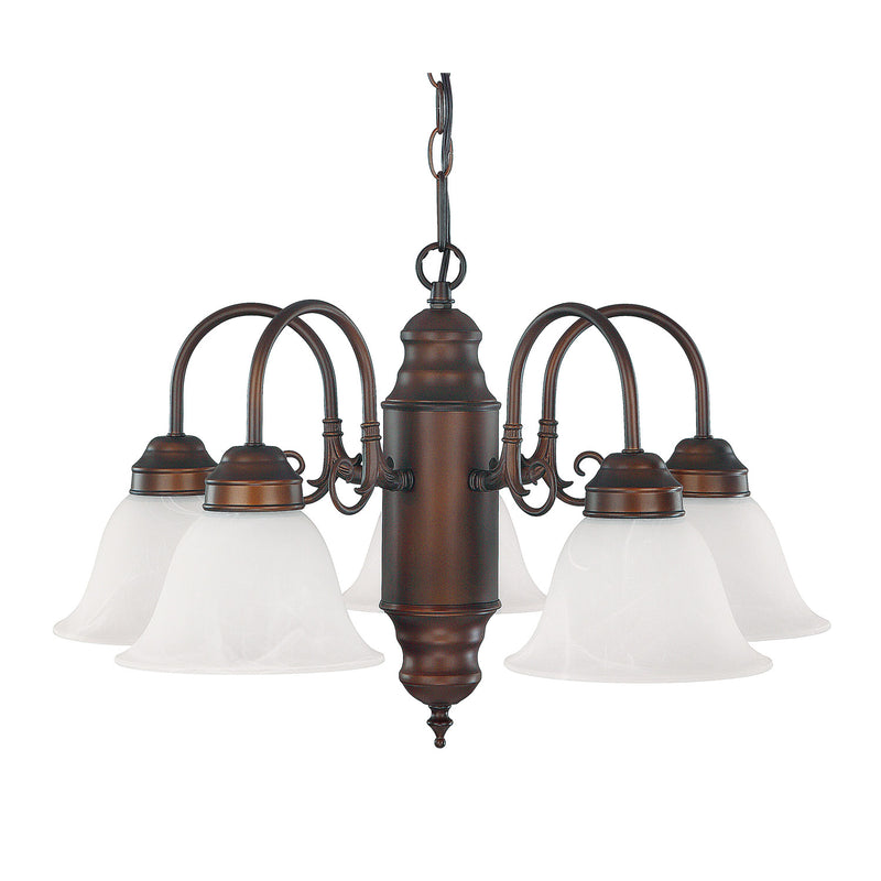 Capital Lighting 3255BB-118 Five Light Chandelier, Burnished Bronze