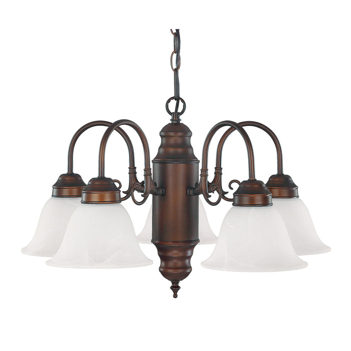 Capital Lighting 3255BB-118 Five Light Chandelier, Burnished Bronze