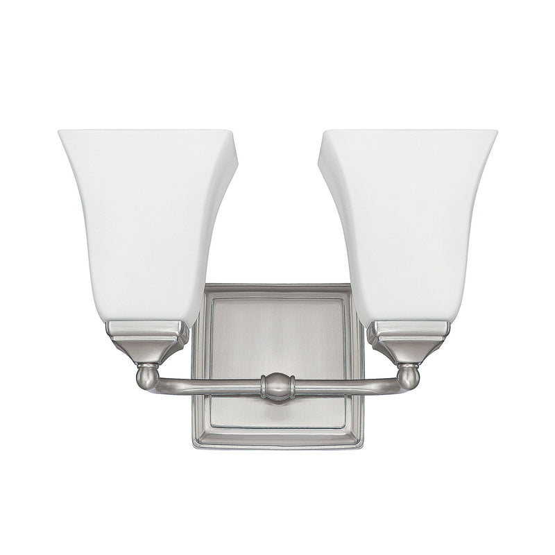 Capital Lighting 8452BN-119 Two Light Vanity, Brushed Nickel