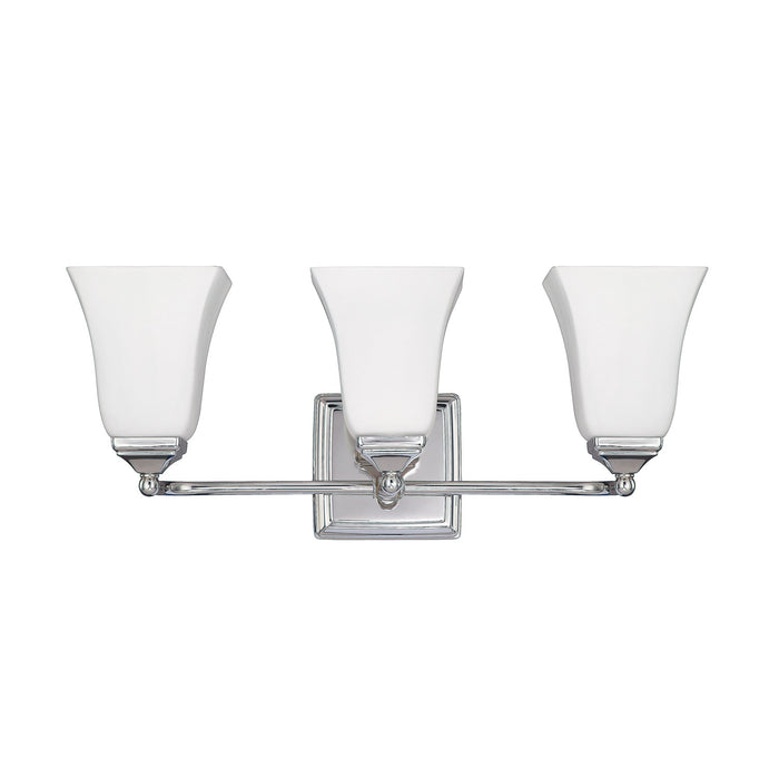 Capital Lighting 8453PN-119 Three Light Vanity, Polished Nickel