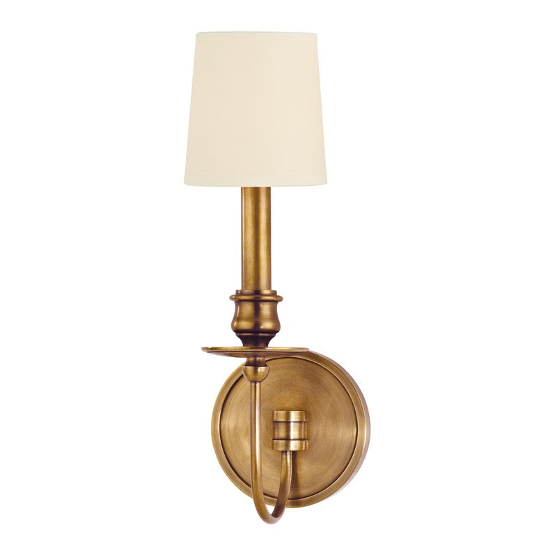 Hudson Valley 8211-AGB One Light Wall Sconce, Aged Brass