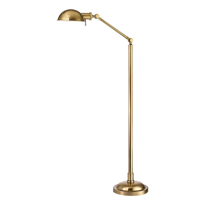 Hudson Valley L435-VB One Light Floor Lamp, Vintage Brass