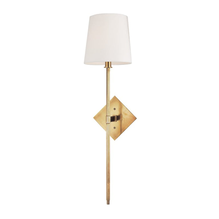 Hudson Valley 211-AGB One Light Wall Sconce, Aged Brass