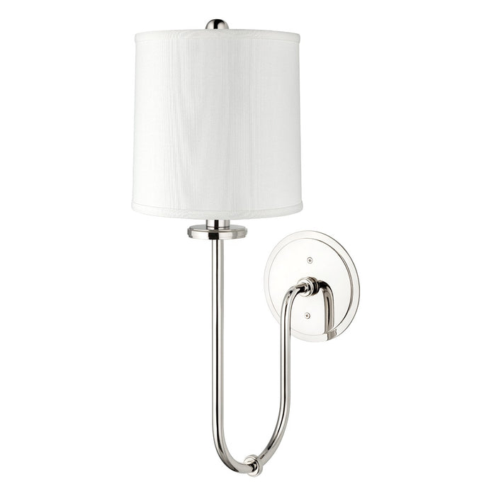 Hudson Valley 511-PN One Light Wall Sconce, Polished Nickel