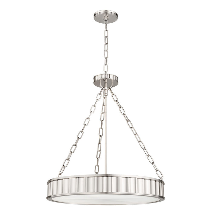Hudson Valley 902-PN Five Light Pendant, Polished Nickel
