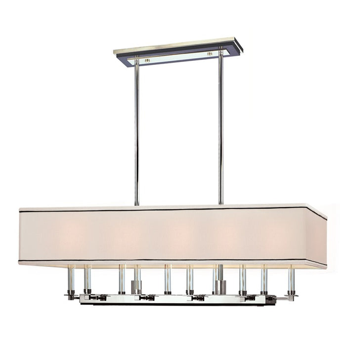 Hudson Valley 2938-PN Ten Light Island Chandelier, Polished Nickel