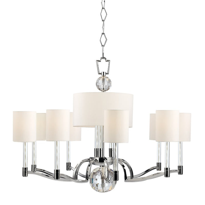 Hudson Valley 3009-PN 12 Light Chandelier, Polished Nickel