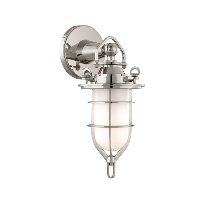 Hudson Valley 6501-PN One Light Bath Bracket, Polished Nickel
