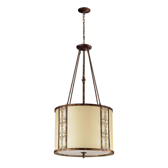 ELK Home 11343/8 Eight Light Pendant, Spanish Bronze