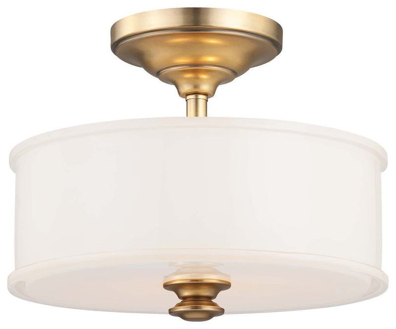Minka-Lavery 4172-249 Two Light Semi Flush Mount, Liberty Gold