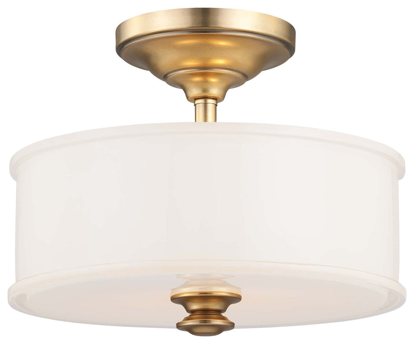 Minka-Lavery 4172-249 Two Light Semi Flush Mount, Liberty Gold