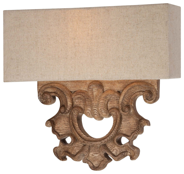Minka-Lavery 5200-290 Two Light Wall Sconce, Classic Oak Patina
