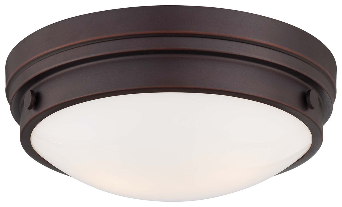 Minka-Lavery 823-167 Two Light Flush Mount, Lathan Bronze