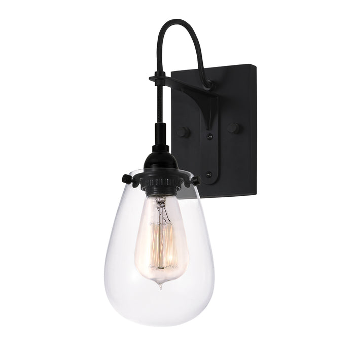 Sonneman 4290.25 One Light Wall Sconce, Satin Black