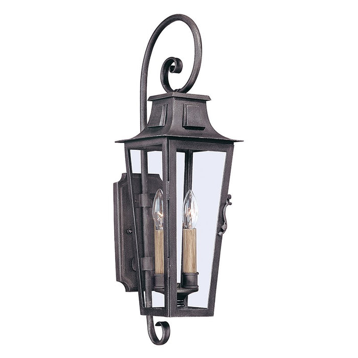 Troy Lighting B2962-APW Two Light Wall Lantern, Aged Pewter
