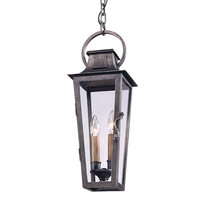 Troy Lighting F2966 Two Light Hanging Lantern, Aged Pewter