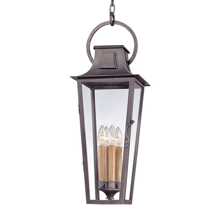 Troy Lighting F2967-APW Four Light Hanging Lantern, Aged Pewter