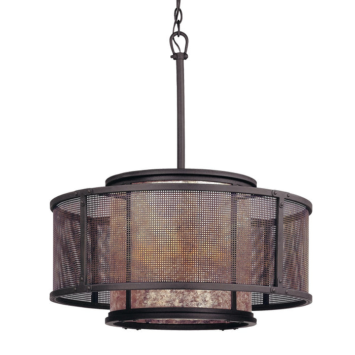 Troy Lighting F3105-BRZ/SFB Six Light Chandelier, Bronze