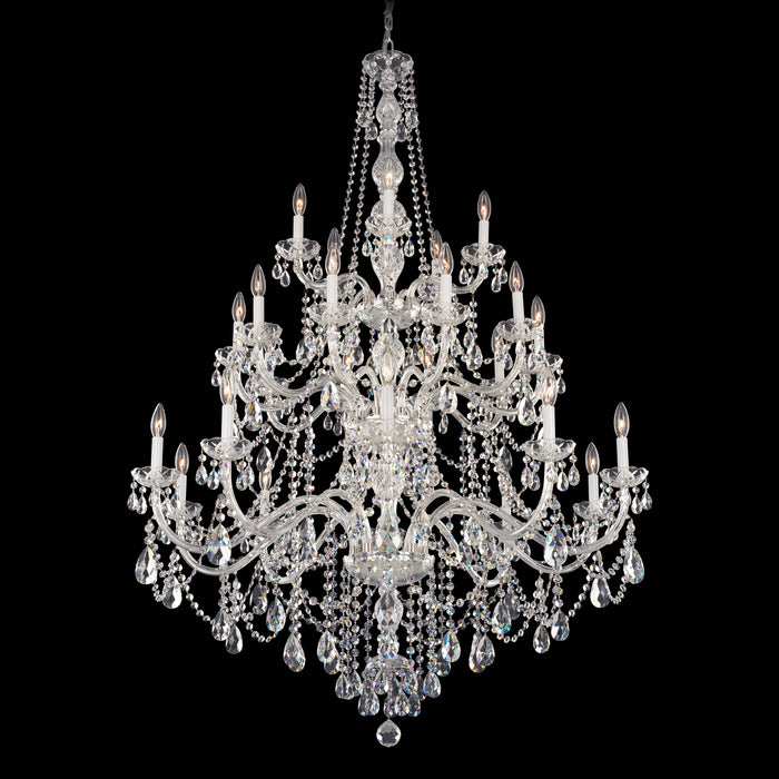 Schonbek 1310-40H 25 Light Chandelier, Polished Silver