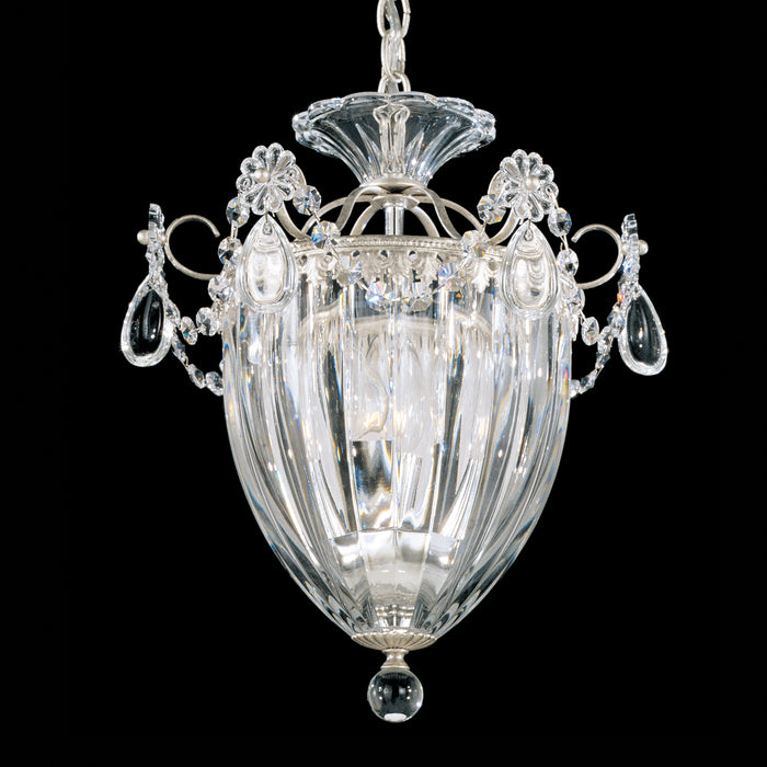 Schonbek 1243-48 Three Light Mini Pendant, Antique Silver