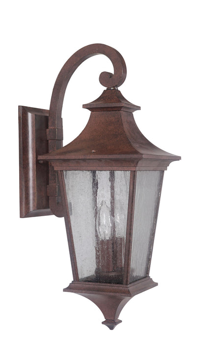 Craftmade Z1364-AG Two Light Outdoor Wall Lantern, Aged Bronze Textured