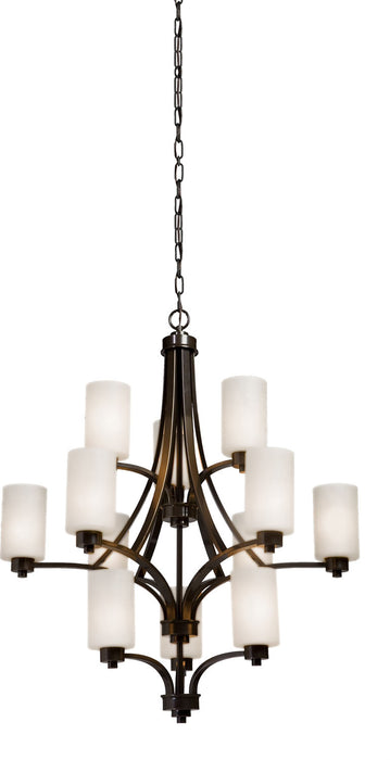 Artcraft AC1312WH 12 Light Chandelier, Oil Rubbed Bronze