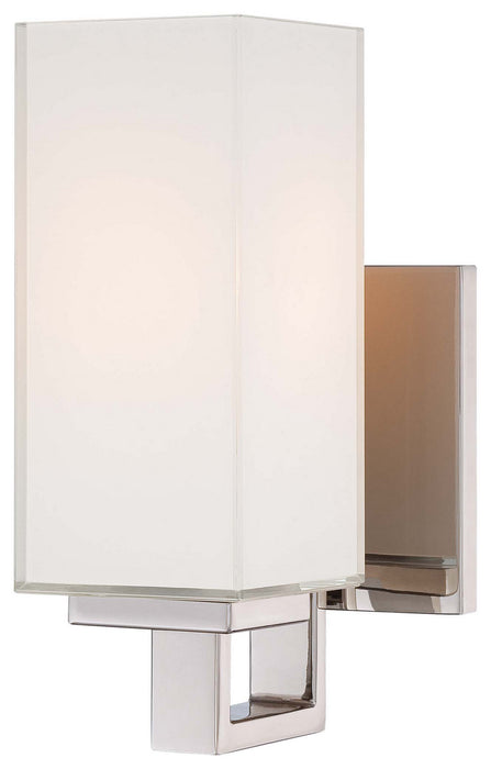 George Kovacs P1702-613 One Light Wall Sconce, Polished Nickel
