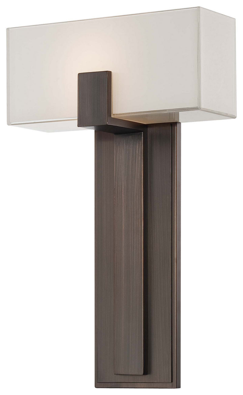 George Kovacs P1704-647 One Light Wall Sconce, Copper Bronze Patina