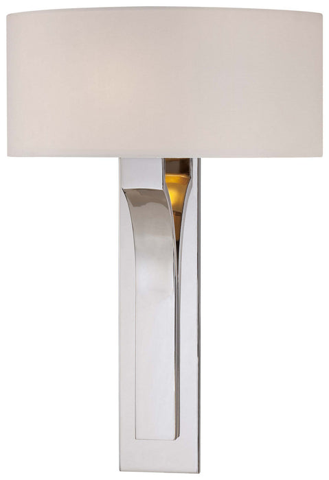 George Kovacs P1705-613 One Light Wall Sconce, Polished Nickel