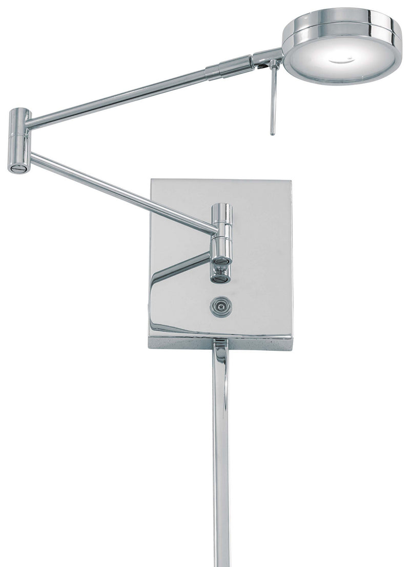 George Kovacs P4308-077 LED Swing Arm Wall Lamp, Chrome