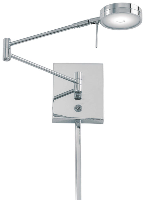 George Kovacs P4308-077 LED Swing Arm Wall Lamp, Chrome