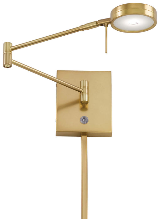 George Kovacs P4308-248 LED Swing Arm Wall Lamp, Honey Gold