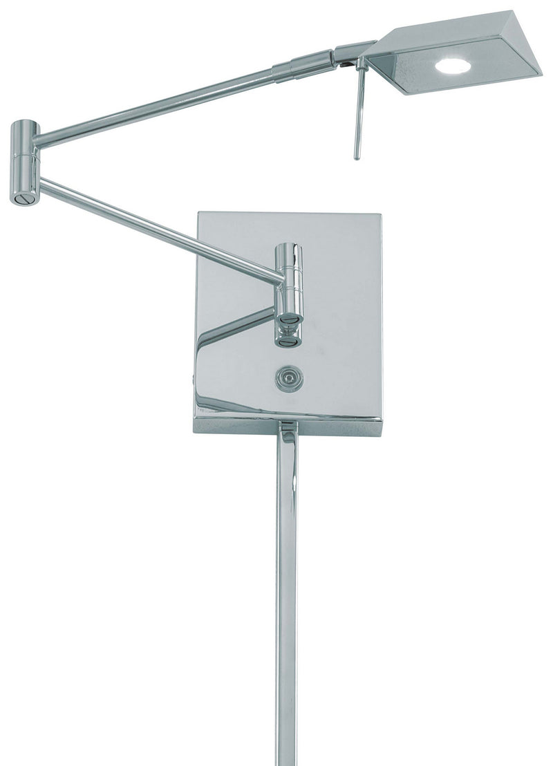 George Kovacs P4318-077 LED Swing Arm Wall Lamp, Chrome