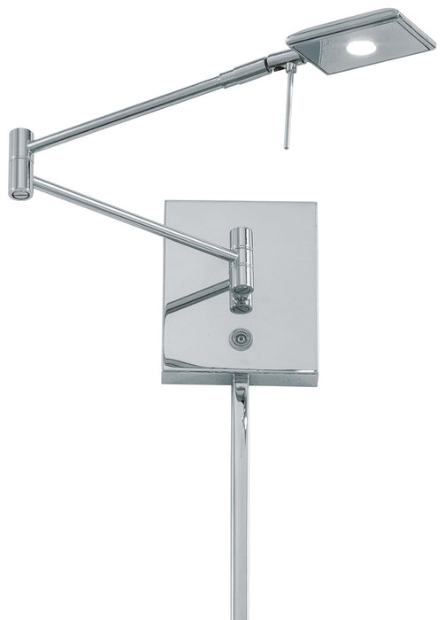 George Kovacs P4328-077 LED Swing Arm Wall Lamp, Chrome