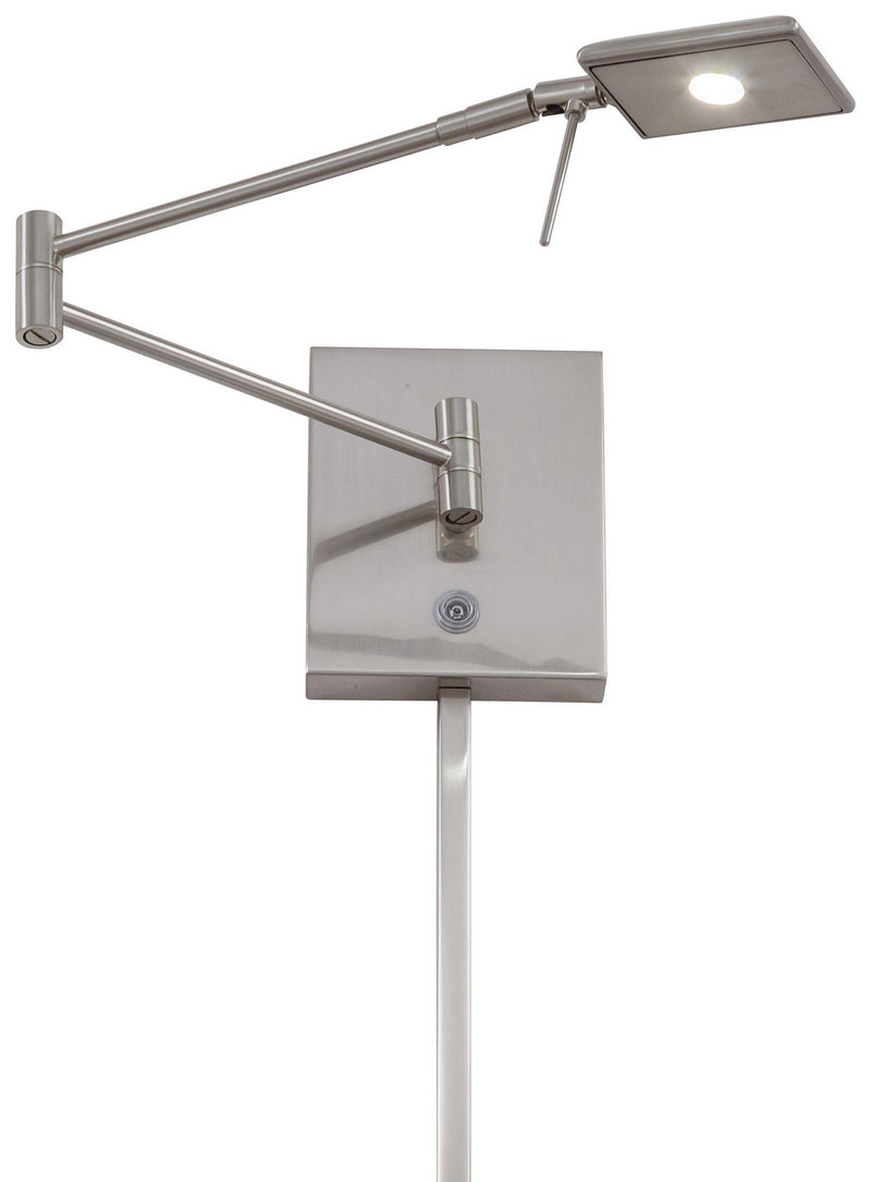 George Kovacs P4328-084 LED Swing Arm Wall Lamp, Brushed Nickel
