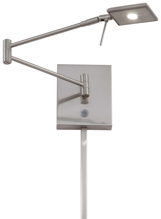 George Kovacs P4328-084 LED Swing Arm Wall Lamp, Brushed Nickel