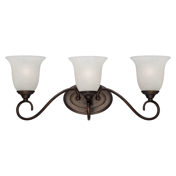 Millennium 1183-RBZ Three Light Vanity, Rubbed Bronze