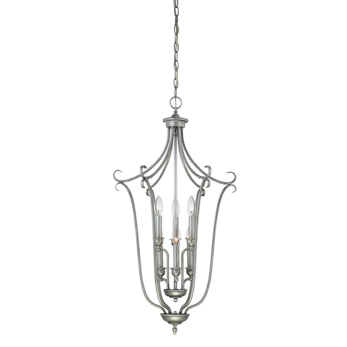 Millennium 1336-RS Six Light Pendant, Rubbed Silver