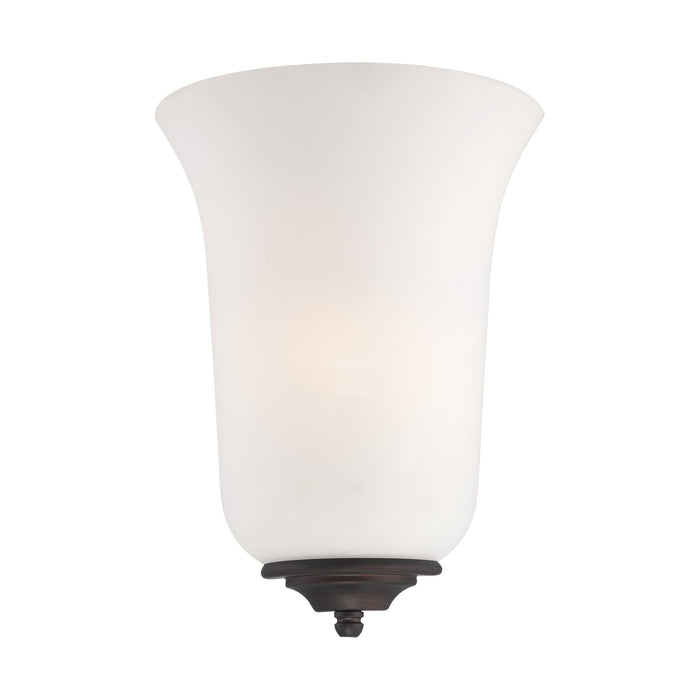 Millennium 5271 One Light Wall Sconce, Rubbed Bronze/Rubbed Silver