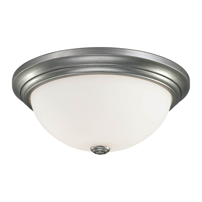 Millennium 5403-RS Two Light Flushmount, Rubbed Silver