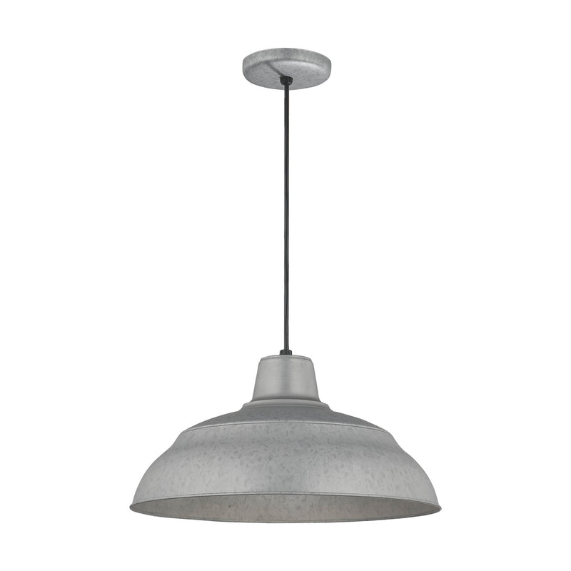 Millennium RWHC17-GA One Light Pendant, Galvanized