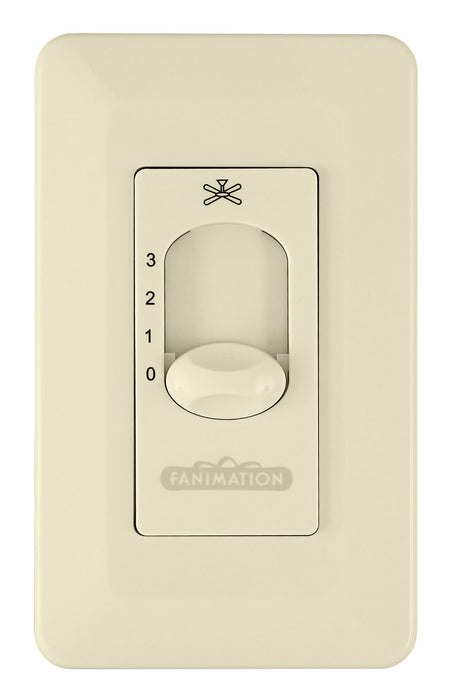 Fanimation CW1LA Wall Control Non Reversing - Fan Speed Only, Light Almond