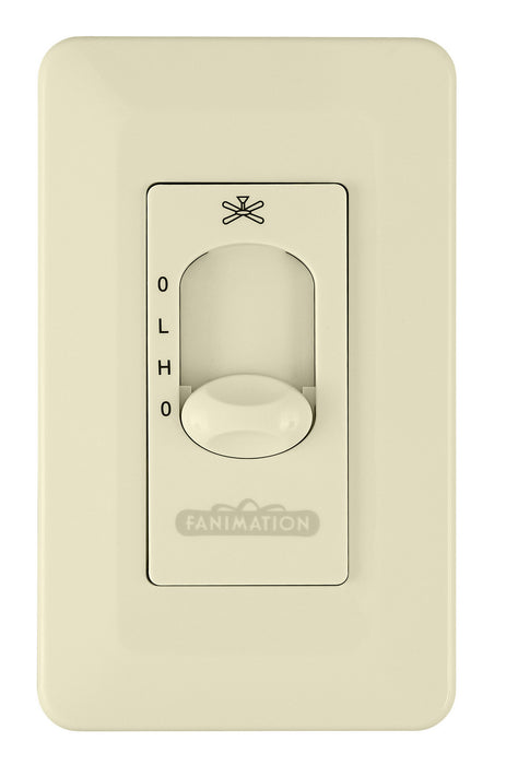 Fanimation CW3LA Wall Control Fan Only, Light Almond