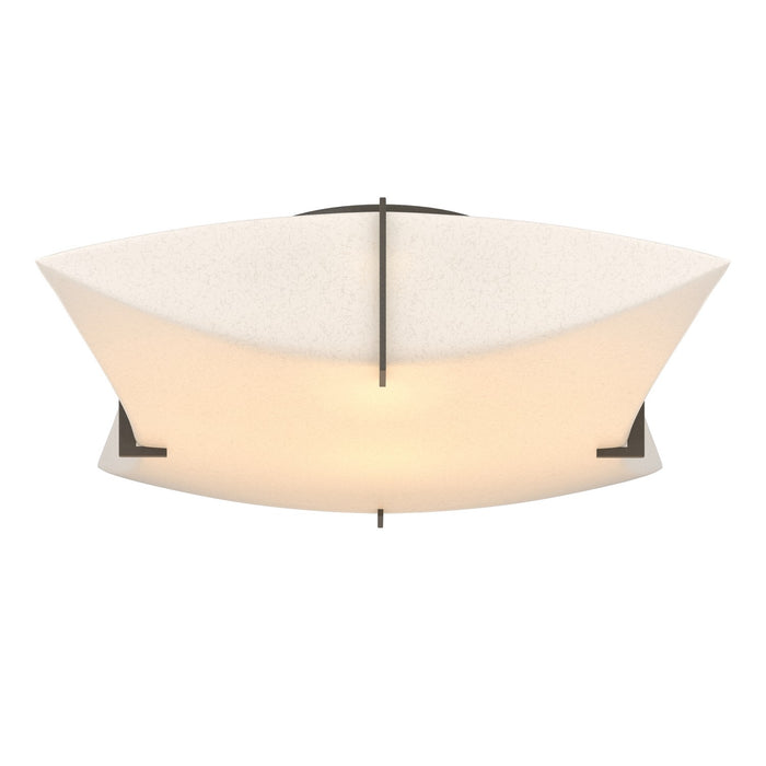Hubbardton Forge 126620-SKT-07-SH1999 Two Light Semi-Flush Mount, Dark Smoke