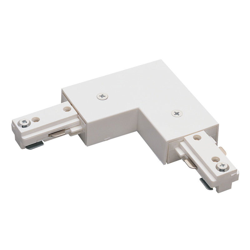 Nora Lighting NT-313W L Connector, 1 Circuit Track, White