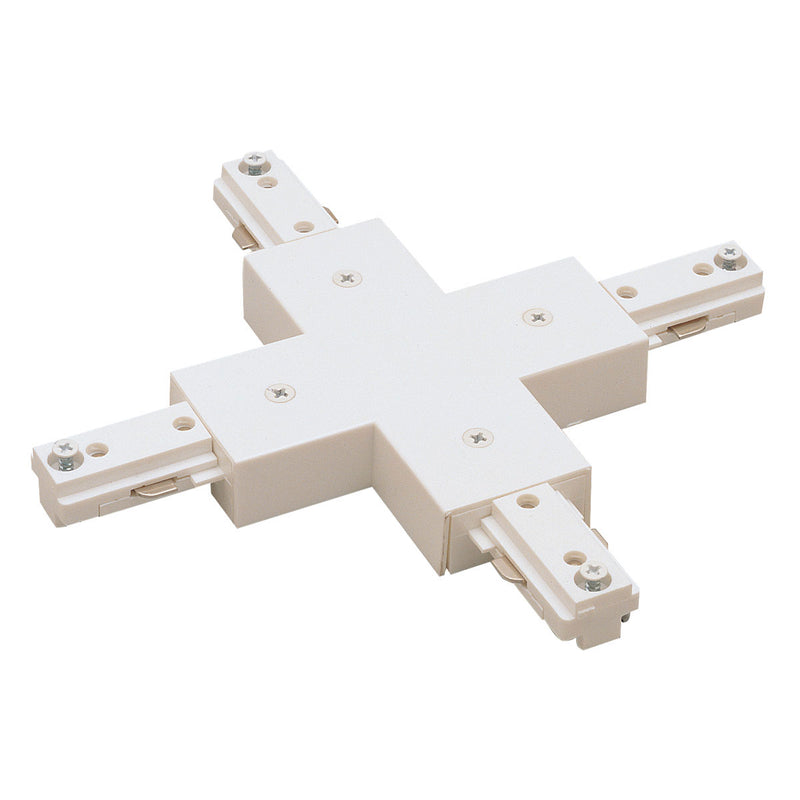 Nora Lighting NT-315W X Connector, 1 Circuit Track, White