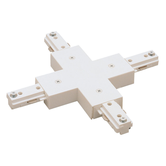 Nora Lighting NT-315W X Connector, 1 Circuit Track, White